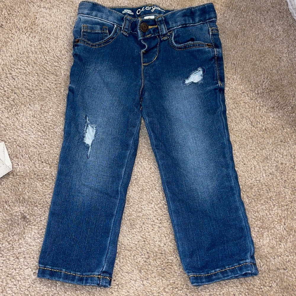 2T denim ripped jeans